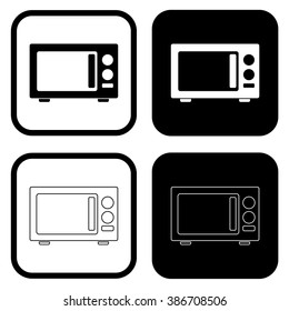 MIcrowave icon . Vector illustration