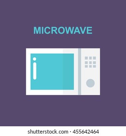 microwave icon. vector illustration