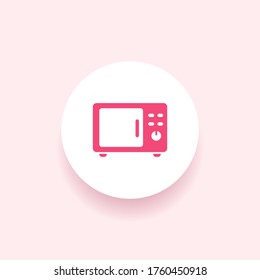 microwave Icon. Vector illustration EPS 10.