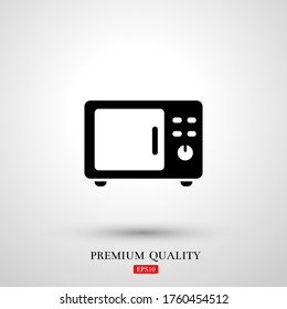 microwave Icon. Vector illustration EPS 10.