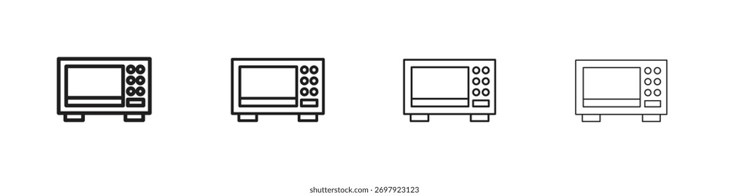 Ilustração de vetor de ícone de micro-ondas. Vetor editável EPS 10.