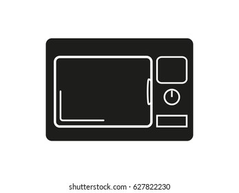 microwave, icon, vector illustration eps10