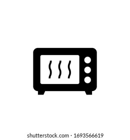 microwave icon vector illustration glyph style design. isolated on white background