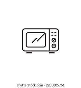 microwave icon vector illustration logo design 