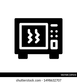 Microwave icon vector illustration stock logo template. EPS 10