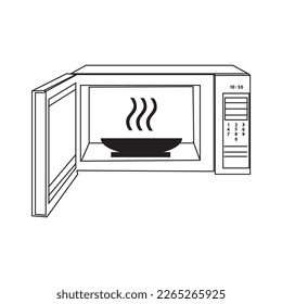 microwave icon vector illustration symbol design