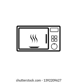 Microwave icon. Vector isolated illustration. - Vector