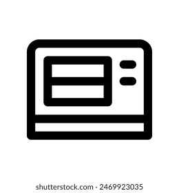 microwave icon. vector line icon for your website, mobile, presentation, and logo design.