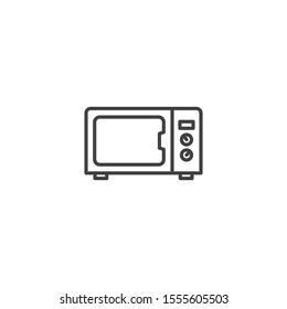 Microwave icon vector on white background