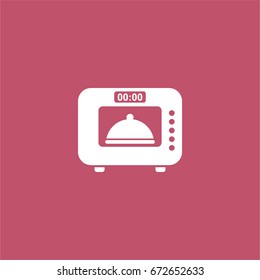 microwave icon. vector sign symbol on white background
