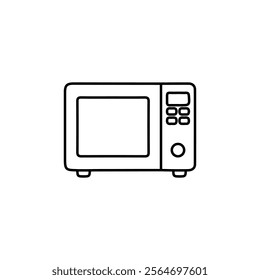 microwave icon vector symbol isolated