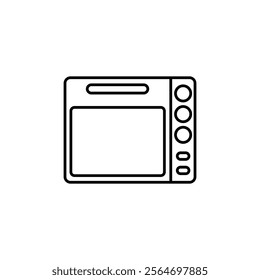 microwave icon vector symbol isolated