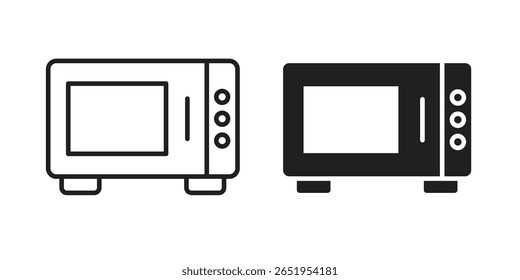 Ícone de micro-ondas vetor, Símbolo, ilustrações do logotipo