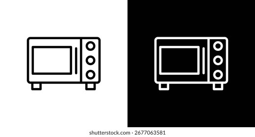 Icono de microondas Vector, símbolo, ilustraciones de logotipo