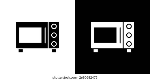 Ícone de micro-ondas vetor, Símbolo, ilustrações do logotipo