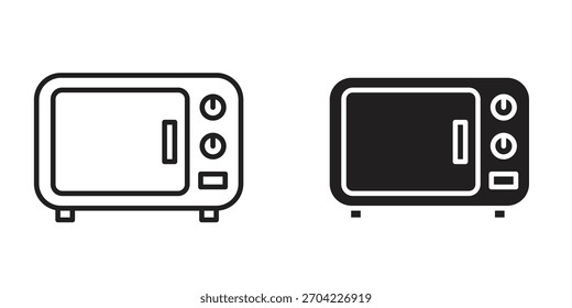 Ícone de micro-ondas vetor, Símbolo, ilustrações do logotipo