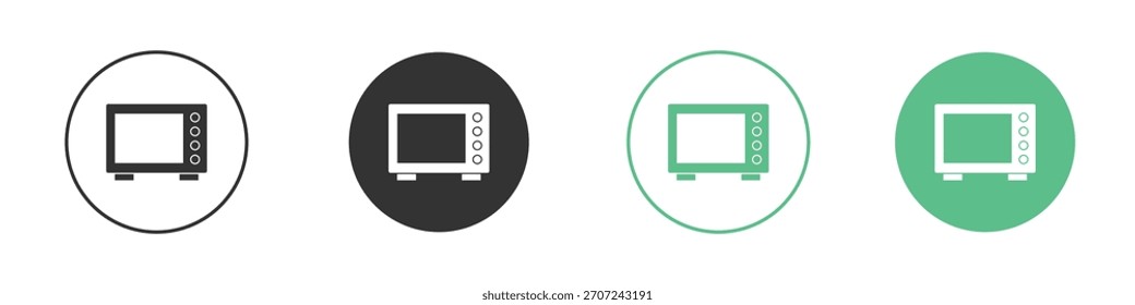Ícone de micro-ondas vetor, Símbolo, ilustrações do logotipo