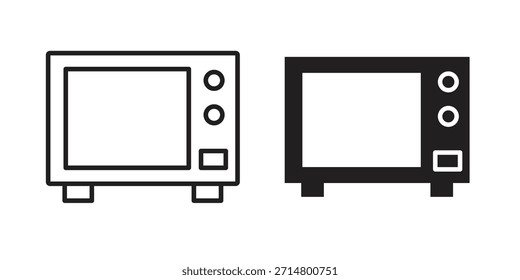 Ícone de micro-ondas vetor, Símbolo, ilustrações do logotipo