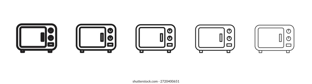 Ícone de micro-ondas vetor, Símbolo, ilustrações do logotipo