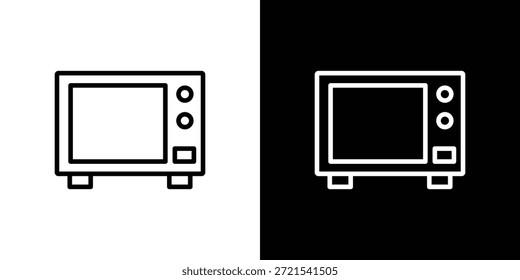 Icono de microondas Vector, símbolo, ilustraciones de logotipo