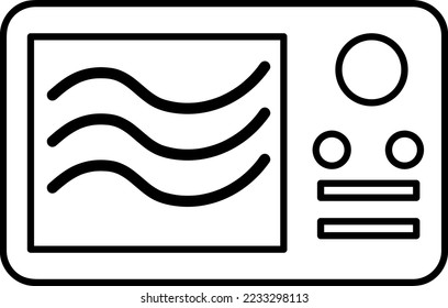 plantilla de símbolo vectorial de icono de microondas sobre fondo blanco..eps
