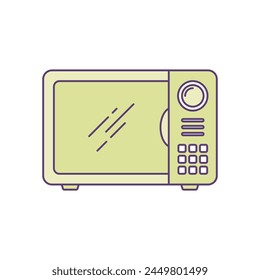 Microwave Icon Vector Template Illustration Design