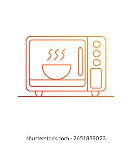ícone de micro-ondas com fundo branco vetor ilustração stock