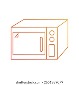 ícone de micro-ondas com fundo branco vetor ilustração stock