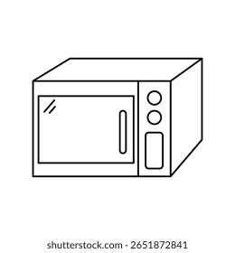 ícone de micro-ondas com fundo branco vetor ilustração stock