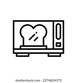 Icono de microondas para tu sitio web, móvil, presentación y diseño de logotipo.