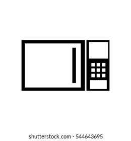 Microwave kitchen appliance icon vector illustration graphic design