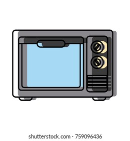 Microwave kitchen appliance icon vector illustration graphic design