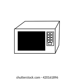 Microwave kitchen icon