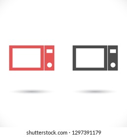microwave kitchen icon. Vector  Eps 10 