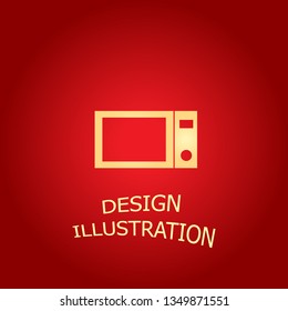 microwave kitchen icon. Vector  Eps 10 
