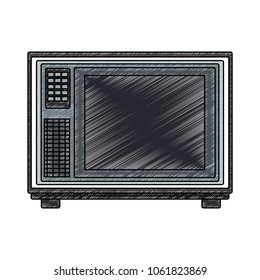 Microwave kitchen utensil scribble