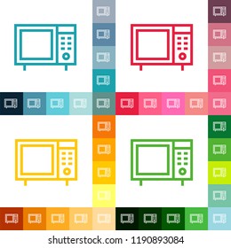 Microwave line icon, filled outline vector sign, linear style pictogram isolated on white. Symbol, logo illustration. Editable stroke. Pixel perfect