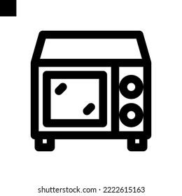 microwave line style vector design