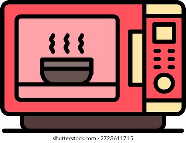 Micro-ondas Novo Vetor de Design de Ícone Criativo