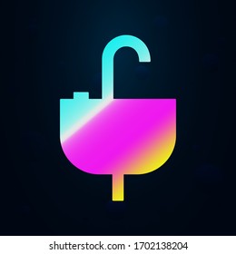 Icono de nolan de microondas. Línea delgada simple, contorno vectorial de iconos de muebles para ui y ux, sitio web o aplicación móvil