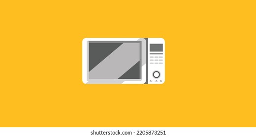 Microwave Oven Flat Design Graphic Design