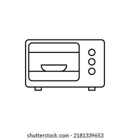 microwave oven flat outline icon logo illustration. technology, electronic and equipment icon set. suitable for web, design,logo,app