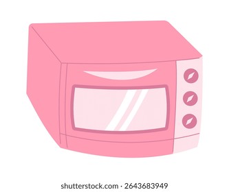 ilustração de estilo plano de forno de micro-ondas