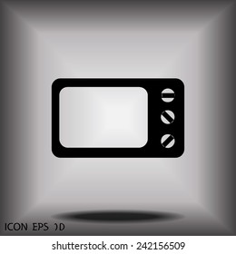 Microwave oven icon