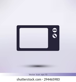 Microwave oven icon
