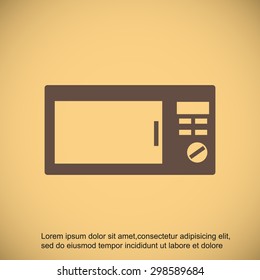 Microwave oven icon