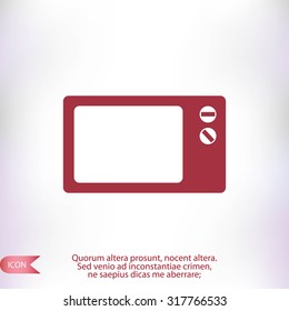 Microwave oven icon