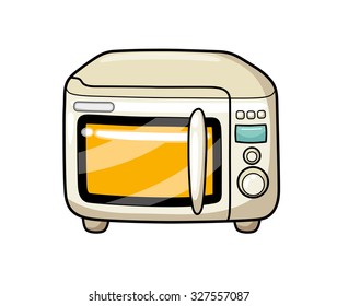 Microwave oven icon.
