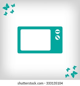 Microwave oven icon
