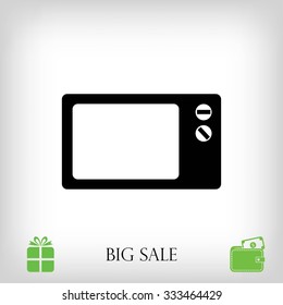 Microwave oven icon